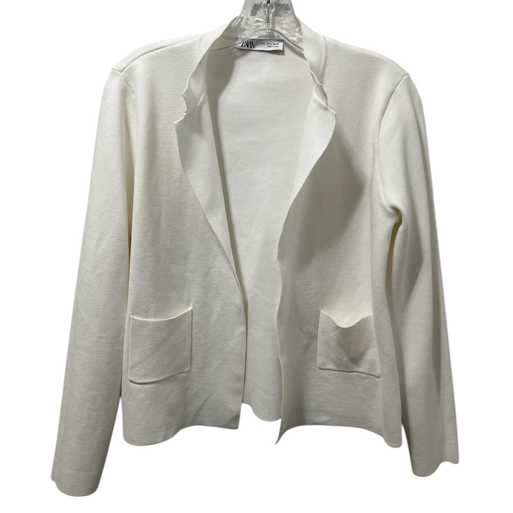 ZARA Knit Open-Front Jacket